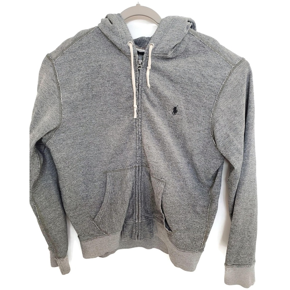 Polo by Ralph Lauren Hoodie‎ Mens Large Full Zip Embroidered Pony Sweatshirt